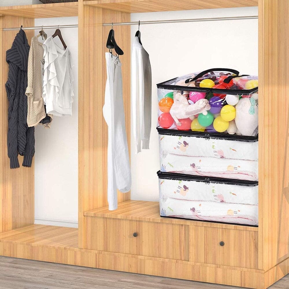 Comforter Storage Bag, Transparent Moving Totes with Sturdy Zipper, Zipper Bag For Clothes, Blankets & Comforter Comforter Storage Bag, Transparent Moving Totes with Sturdy Zipper, Zipper Bag For Clothes, Blankets & Comforter